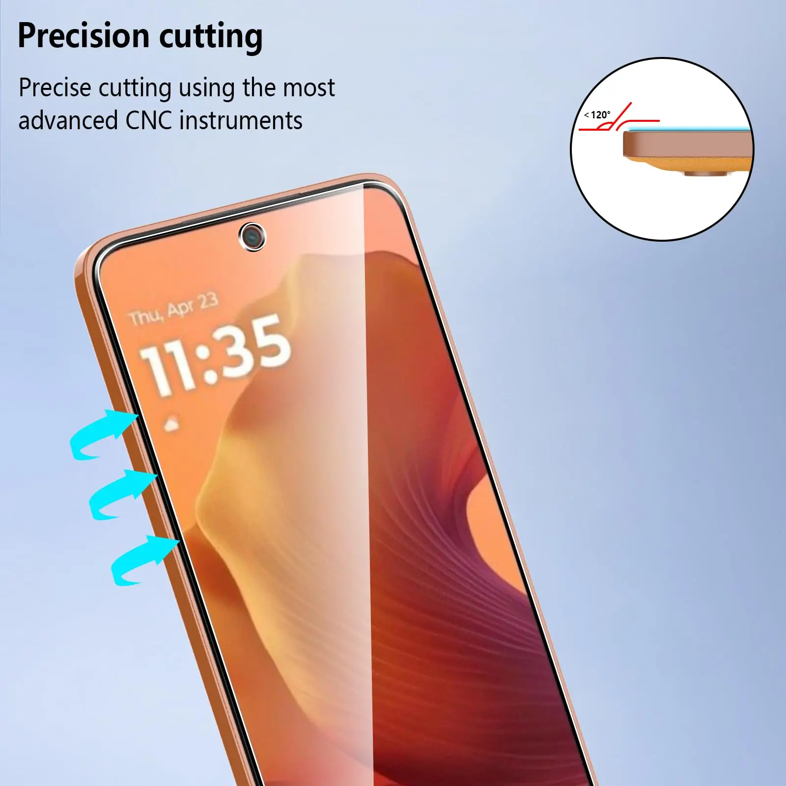 Premium Tempered Glass HD Screen Protector - 6.72 inch, Crystal Clear, 9H Anti-Scratch, Case-Friendly Design