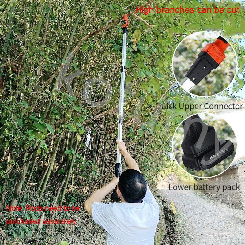 Cordless Electric Branch Scissors Brushless Pruner Shear Lithium-Ion Branches Scissor Electric Tree Branches Cutter Garden Tools 4