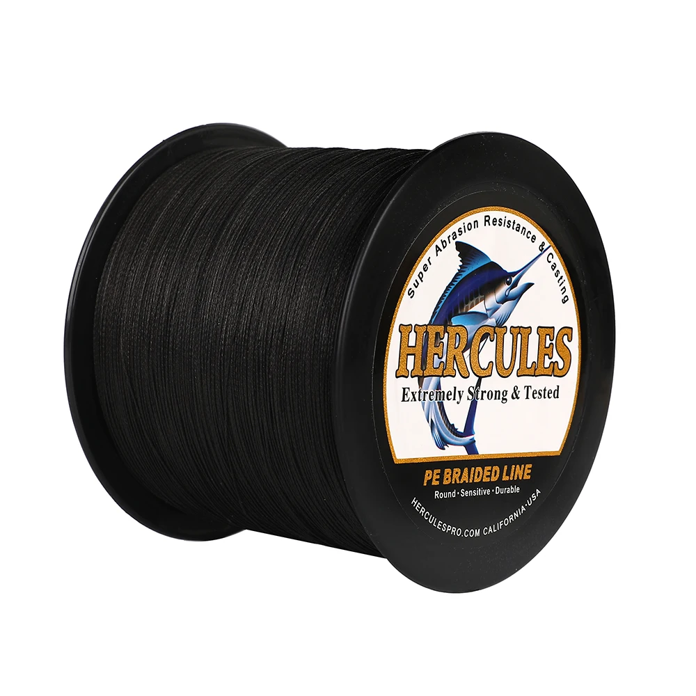 Hercules 8 Strand Braided 10-150LB Fishing Line 300m 500m 1000m Multifilament Wire  PE Fishing Line Freshwater Super Strong 6