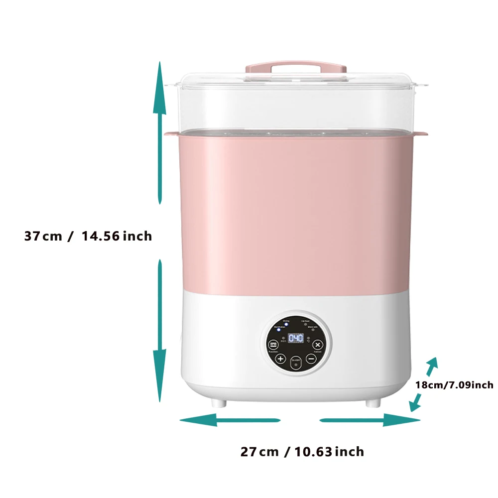 Baby Feeding Bottle Warmer & Sterilizers & Dryer Heater Electric Steam Bottle Sanitizer Large Steamer with Touch Screen baby bottle warmer