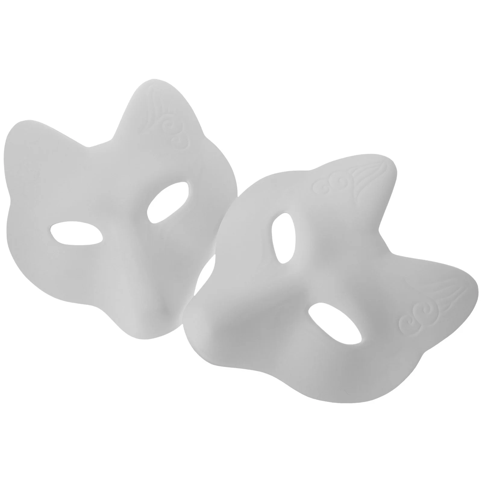 

Mask Masks Fox Masquerade Halloween Masquerade Mask Cosplay Blank Cat Diy White Audlt Toys Eye Wolf Therian Party Face Half