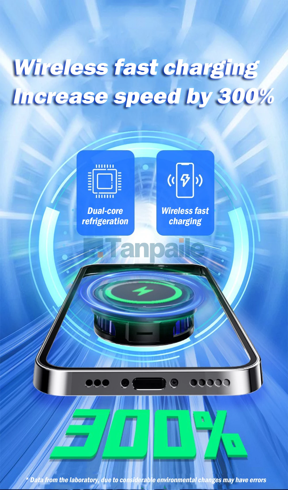 15W Magsafe Magnetic Semiconductor Cooler Phone Radiator Mini Cooling Fan Wireless fast charging for iPhone  xiaomi,Tablets