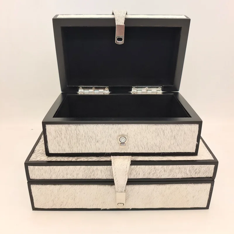 Small  Jewellery Box Wood Velvet Ring Bangles Earrings Jewelry Boxes Organizer for Women Necklace Display Accessories Storage