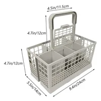 Universal Dishwasher Cutlery Basket Foldable Kitchen Tableware Drying Organization for Dishwasher Replacement Accessory 1/2Pcs 4