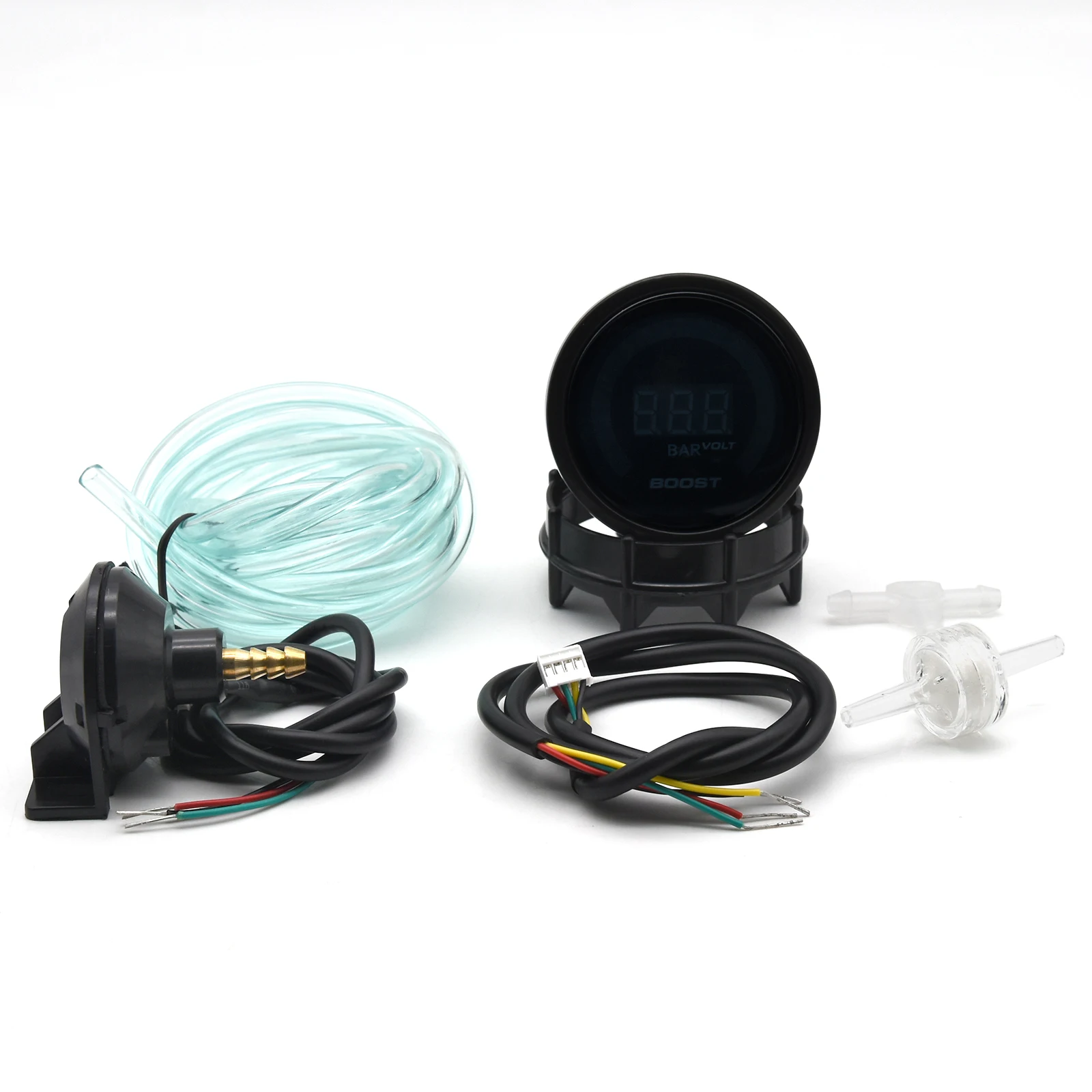 HD 52MM 디지털 20 LED 부스트 바 PSI 진공 워터 오일 온도 오일 프레스 전압계 AFR EXT EGT Temp 가솔린 엔진 용 RPM 게이지