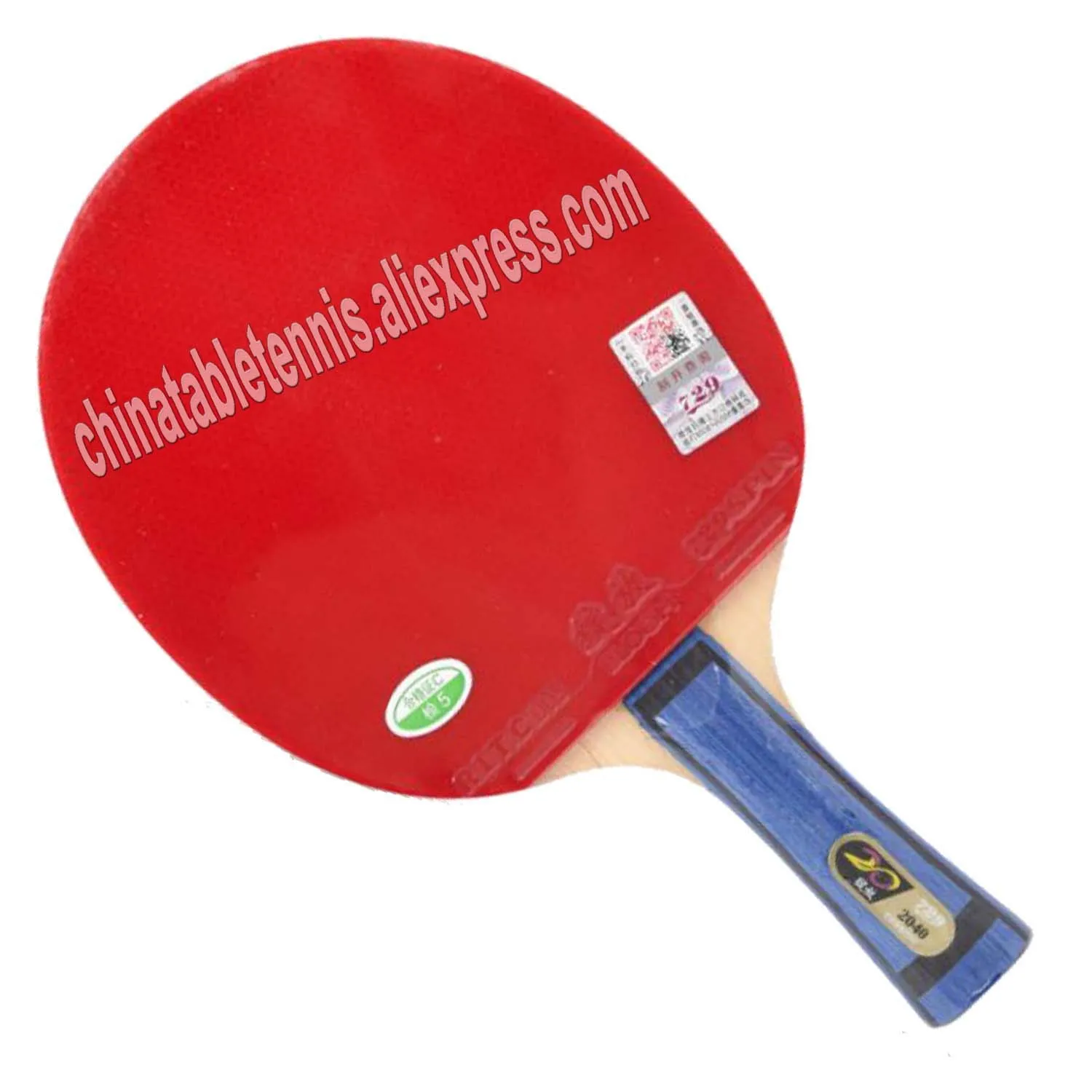 

Original RITC 729 2040# pips-in table tennis pingpong racket + a bat case Shakehand long handle FL