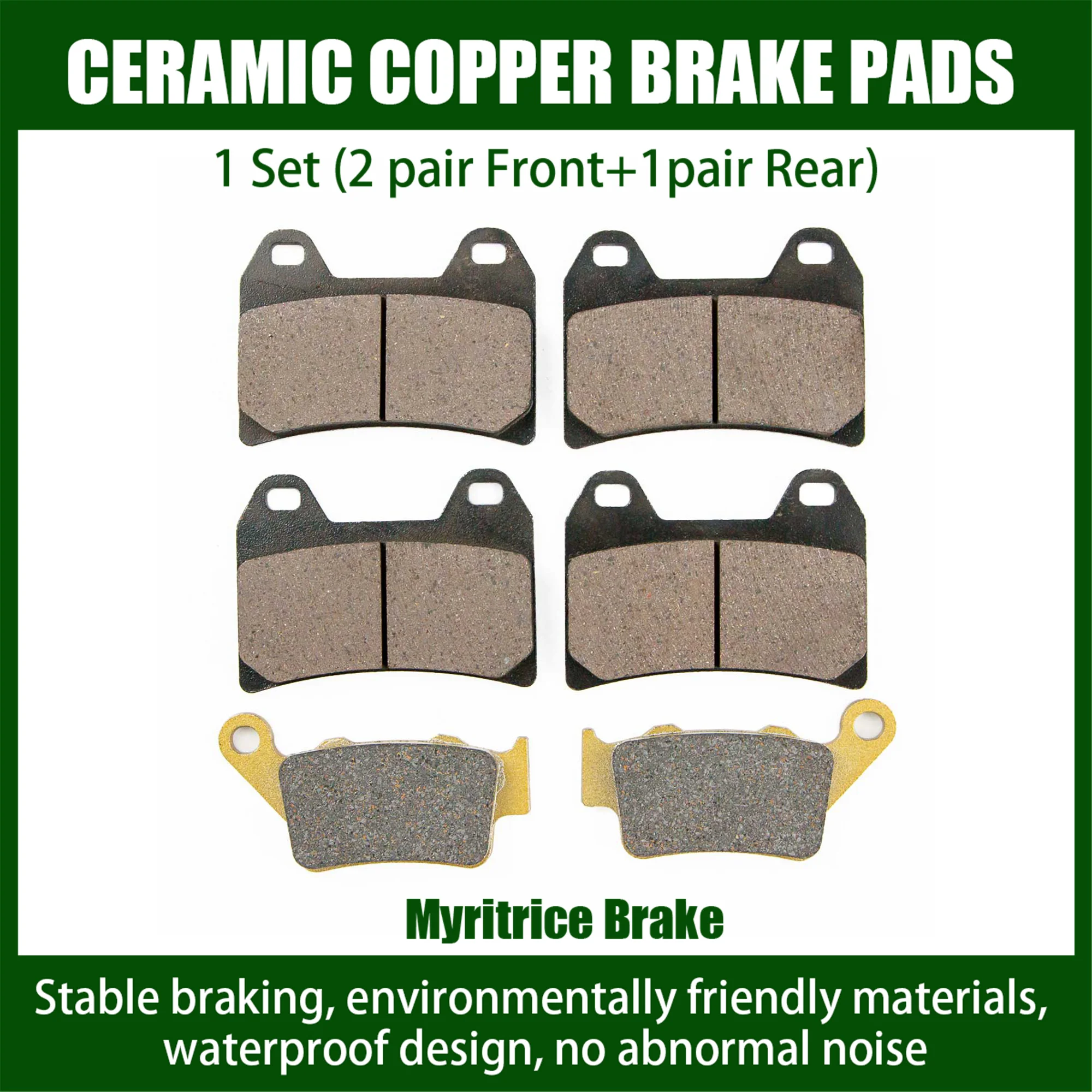 Myritrice Adatto Per Bmw F800Gt F800R F800R Ch F800S (Mezzo Guasto) F800St Touring Pastiglia Freno Anteriore Posteriore F 800 R/ Gt / R Ch / S / St