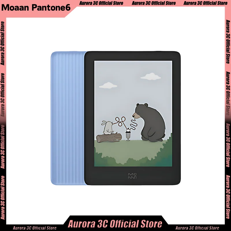 Moaan Pantone 6 Smart E-Book Reader Electronic Book Tablet Android 11 64gb Color Ereader 6 Inch Small Screen Reader