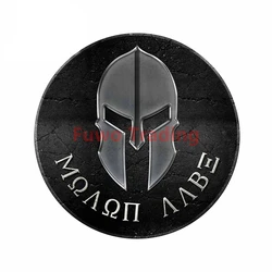 Fuwo Trading – autocollants pour casque de voiture, spartiate MOLON LABE, imperméable, Anti UV, autocollant de personnalité, pare choc, enveloppe en vinyle PVC pour coffre d'ordinateur portable 