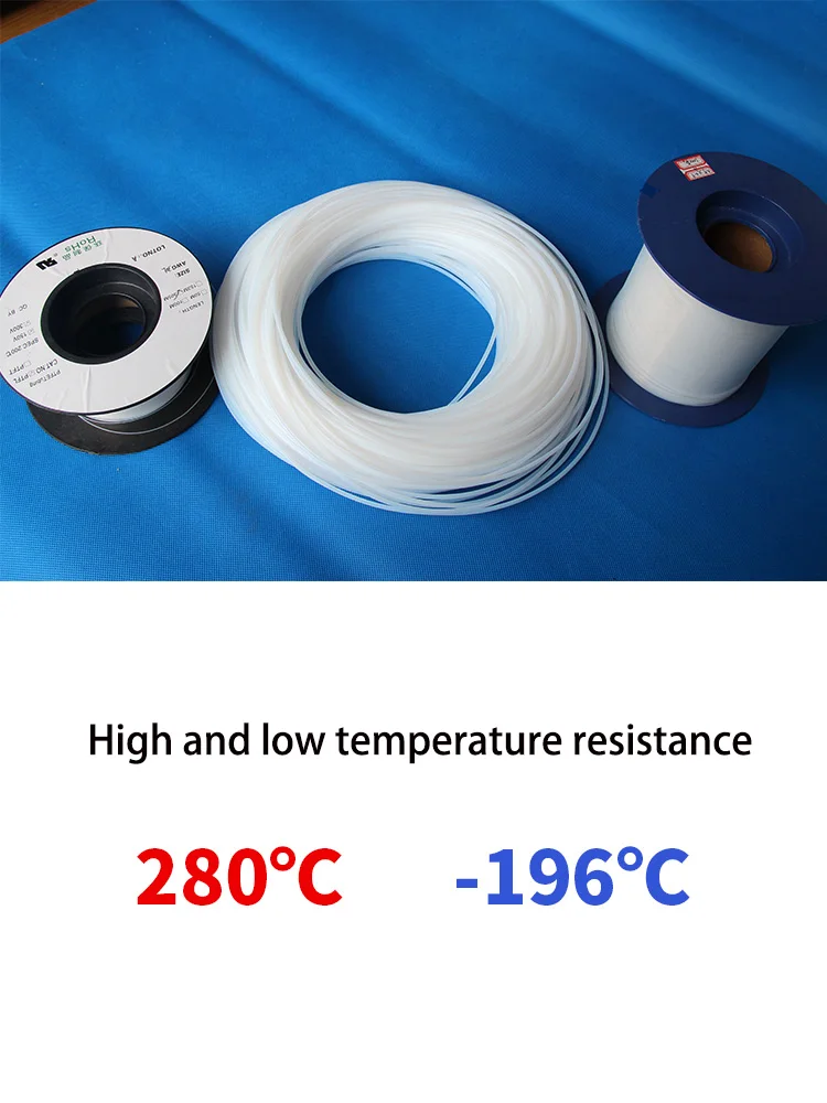 1-5M PTFE Tube ID 0.3 0.8 1 1.2 1.5 1.6 1.8 2 2.5 3mm Filament High Temperature Corrosion Resistance 3d Printer Part Pipe J-head ptfe tube