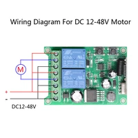 Universal DC12V- 48V 433Mhz  2CH Multifunction Receiver Module RF Wireless Remote Control Switch Relay Garage Motor Light Diy 4