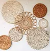 Nordic Style Straw Rattan Wall Decor, Round Rattan, Wall Basket, Decoration Rattan Crafts, Hanging Frame Ornament 2