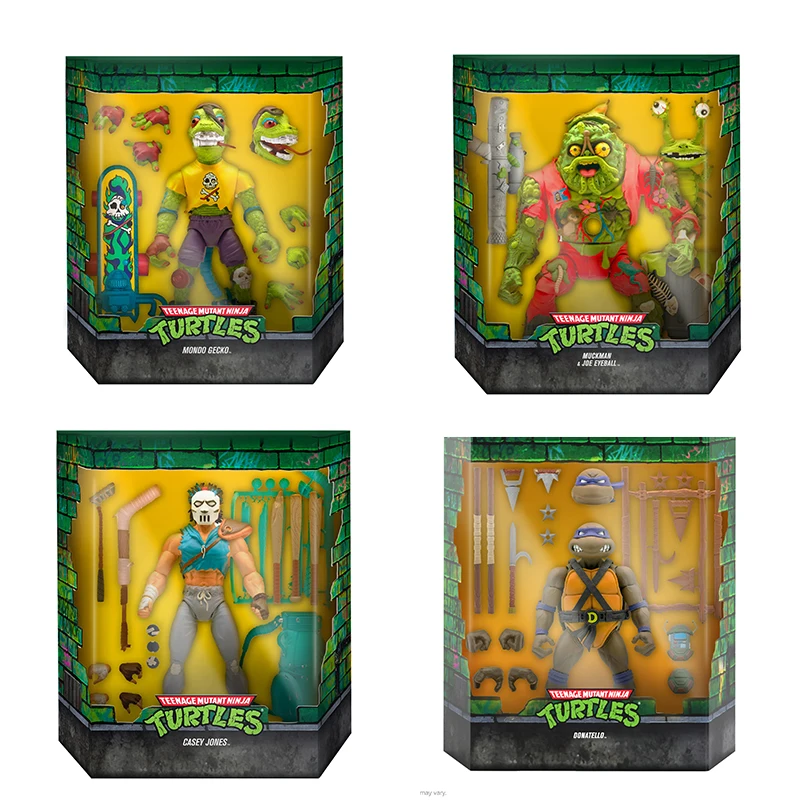 Originale Super7 Teenage Mutant Ninja Turles Ultimate Series 4 Donatello Cases Jones Action Figres Toys Model Limited Collection