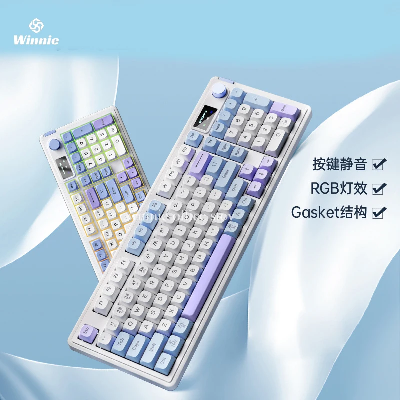 

Langtu Lt84 Mechanical Customization Keyboard 84 Keys Three Mode 2.4g Wireless Bluetooth Keyboard Customized Gaming Keyboard