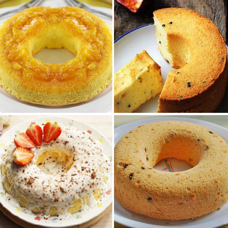 Aluminum Ring Cake Tin For Baking Small/Lager/Giant Donut Non Stick Savarin Mold Pan 1Pcs