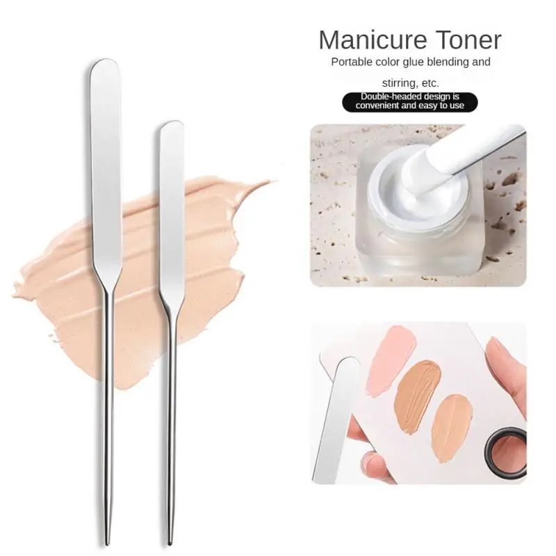 

Клей-карандаш для дизайна ногтей, цветная палочка, удобная маленькая палочка для смешивания клея из нержавеющей стали, палочка для смешивания цветов, инструмент для смешивания, стальной маникюр
