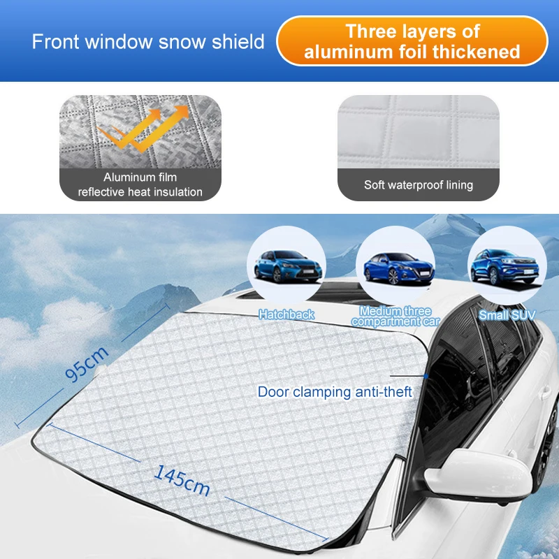 Universal Auto Windschutzscheibe Spiegel Reflektierende Bar Abdeckung Sonne  Schatten Protector Winter Schnee Eis Regen Staub Frost Schutz Aluminium  Film - AliExpress