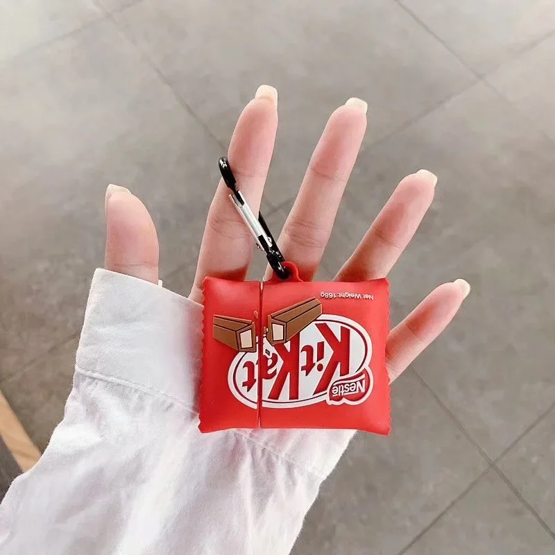 thumbnail image 1 of Funda para auriculares con dibujos de bocadillos de helado para AirPods Pro 2, funda para auriculares inalámbricos, funda de carga para AirPods 1, 2 y 3, 1 of 5