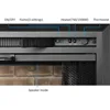 Klaus Electric Fireplace Insert with Fire Crackling Sound, Glass Door and Mesh Screen, 750/1500W, Black, 33 1/16 Inches Wide 5