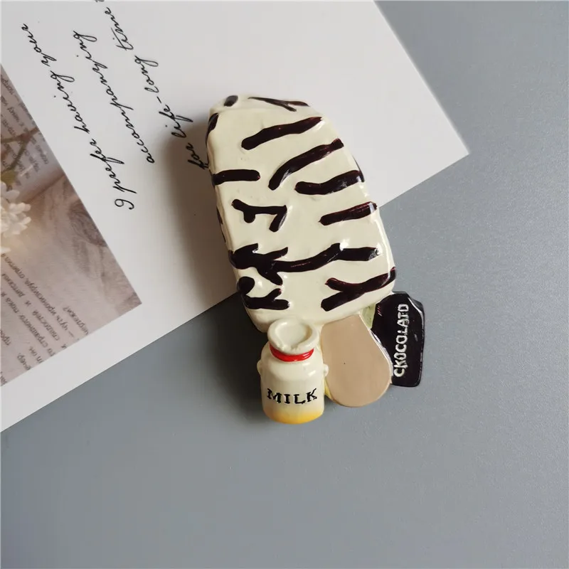 Charming 3D Resin Ice Cream Cone Refrigerator Magnet