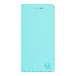 Luxury Magnetic Flip Leather Wallet Case - Premium Book Cover for MOTO G06 Power (Light green)