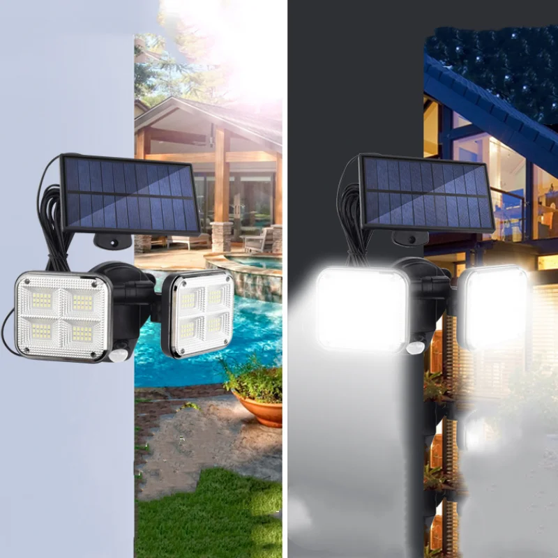 Solar Outdoor Light Motion Sensor Waterproof Bright Wall Street Lamp For Garden Yard Path Garage Stairs Porch 5