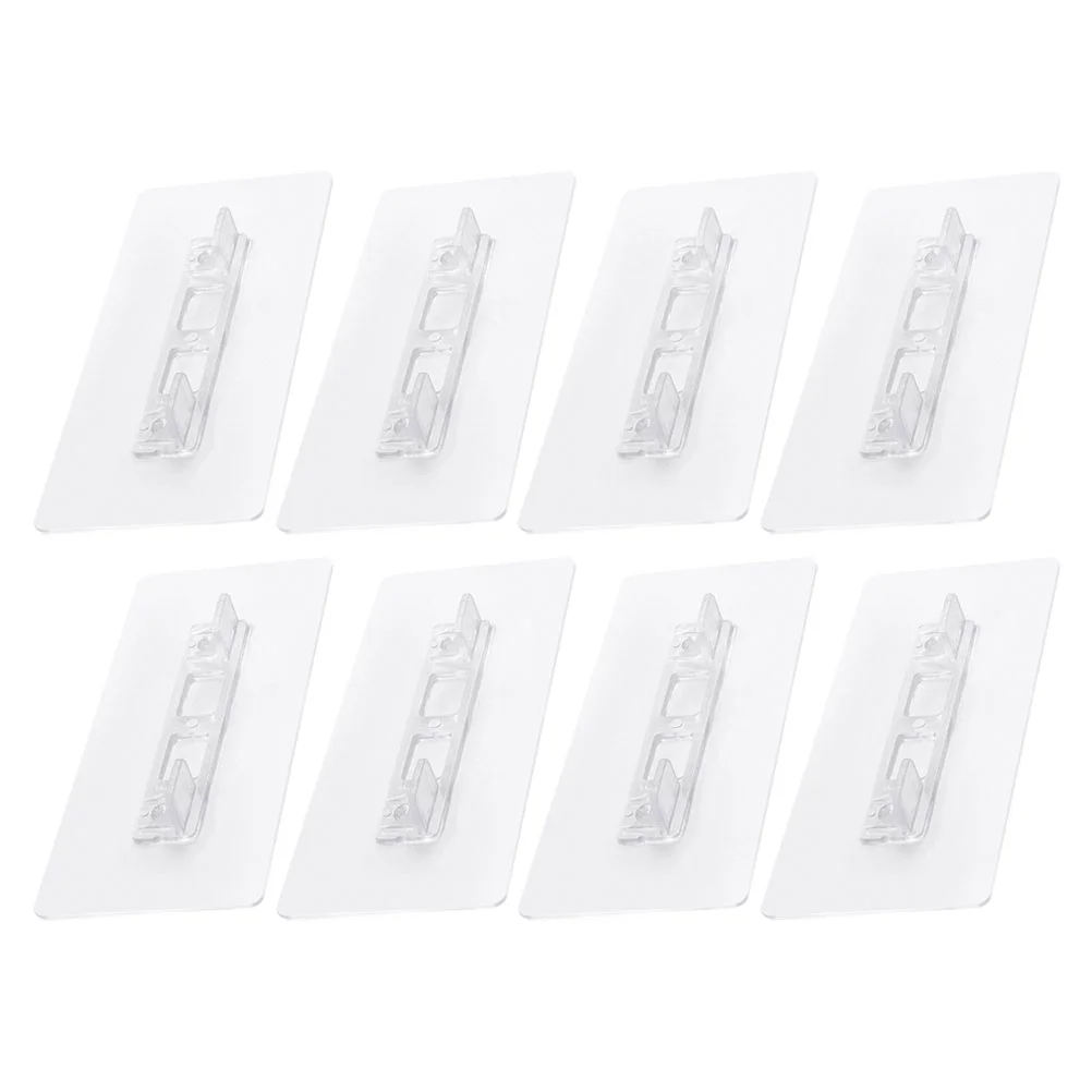 8 Pcs Wardrobe Partition Holder Baby Gate Extender Adhesive Hook Extension Cat Door Pvc for Doorway Shelf Support