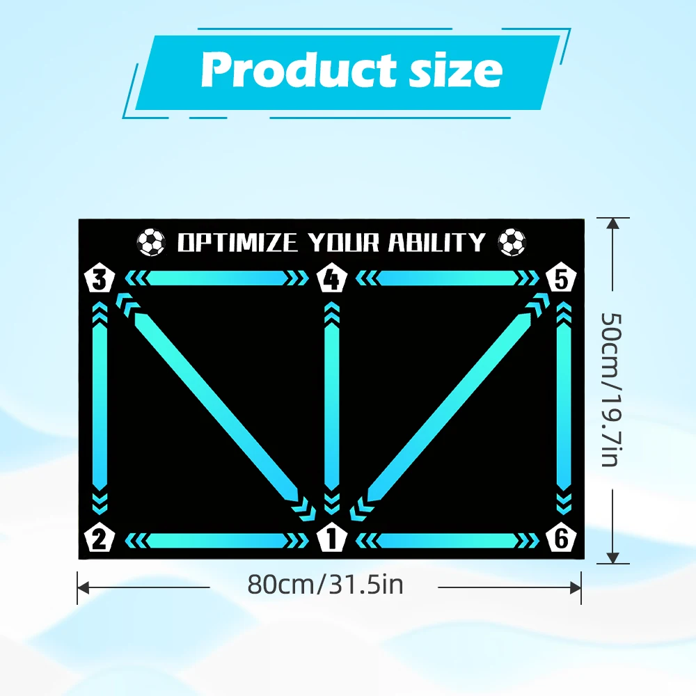 حصيرة تدريب جديدة للتحكم في كرة القدم | قاعدة مطاط...