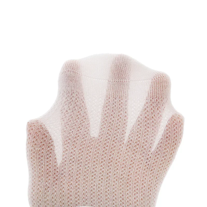 Cute Bow Heart Lace Stitch Frilly Ruffle Solid White Lolita Ankle Socks New Summer Mesh Cotton Mesh Thin Clothes for Baby Girls