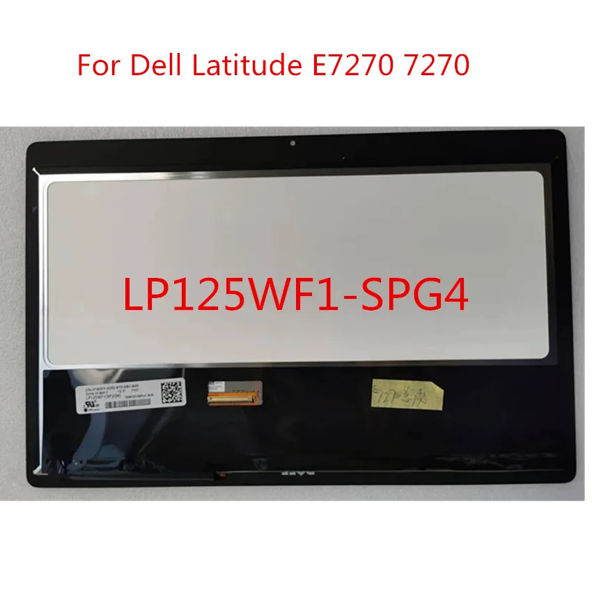 Conjunto da Tela Táctil do Lcd Dell Latitude E7270 7270 E7250 7250 Lp125wf1 Spg4 Lp125wf1-spg1 1920×1080 Fhd 125