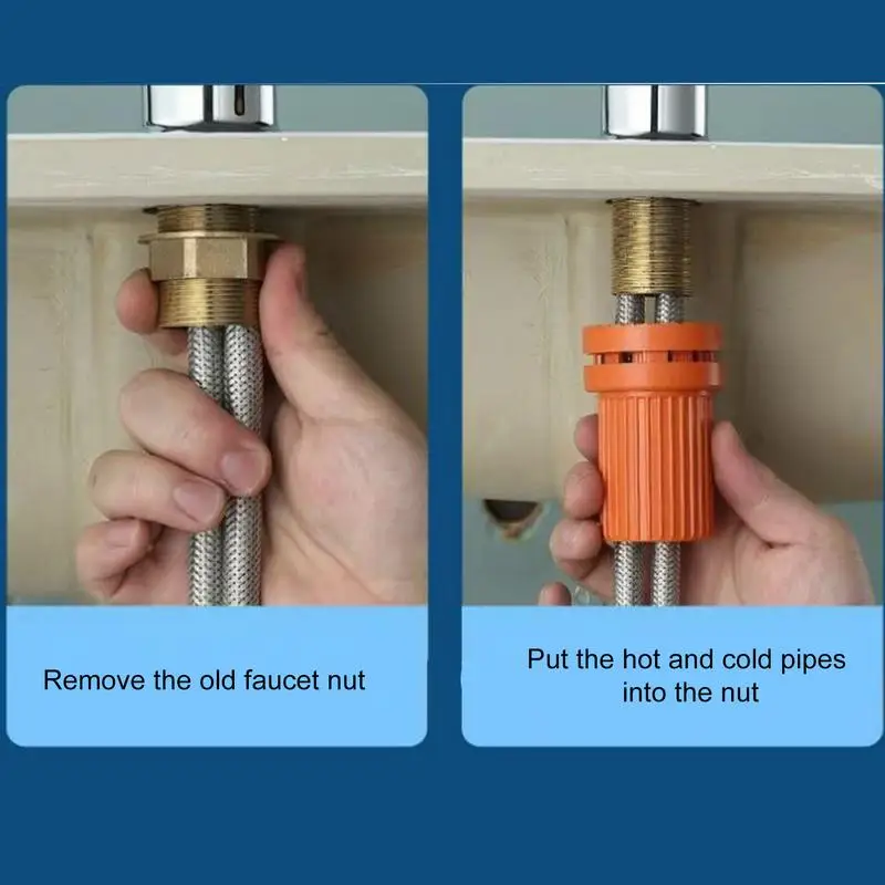 Faucet nut fixing base Basin Quick Install Repair Accessories anti-loosening nut Wash basin universal base for Bathroom Restroom
