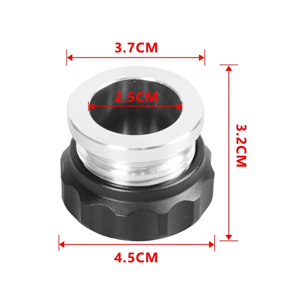 Od 1 "1.5" 2 "3" Aluminium deckel Öltank Schweißnaht auf Einfüll stutzen Kraftstoff Überspannung wassertank Kühler Kühlmittel Kühler Reservoir Kappen – Detail 2