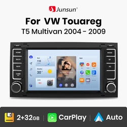 Junsun-Autoradio sans fil pour Volkswagen VW Touareg Multivan T5, Carplay, Android Auto, Transport, 2002-2010, Limitation Autoradio