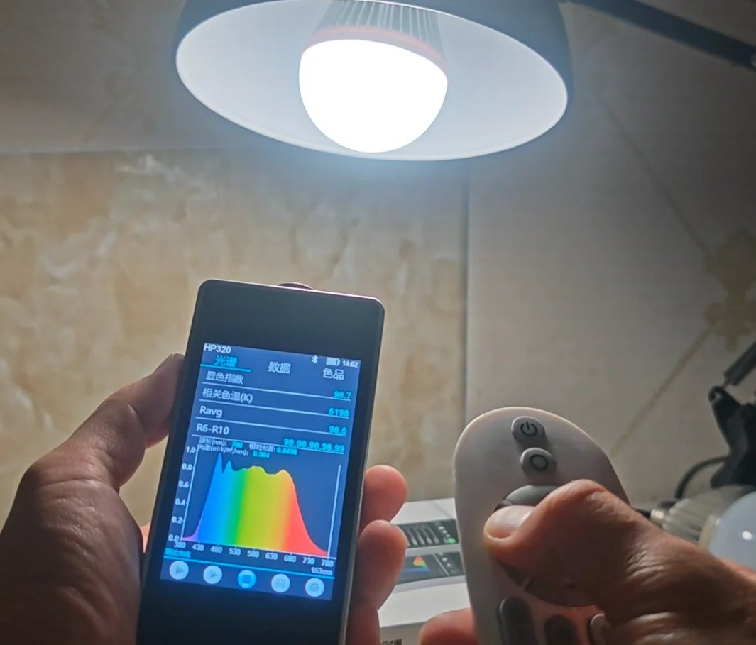 고CRI RA 95+ 스마트 LED 전구 램프 조광 가능 E27 2.4G RF 100-240V 10W 15W CCT 듀얼 컬러 2700K-6000K CW/WW (룸/스튜디오용)