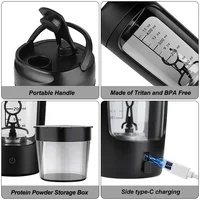 USB Electric Portable Whey Protein Shaker Bottle Fully Automatic Stirring Cup Rechargeable Gym BA Free Cocktail Blend 3