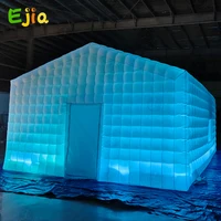 Customized 4/5/6 Meters RGB Lights Inflatable Giant Tent / LED Blow Up Cube Night Club  Tent   For Event Party 1