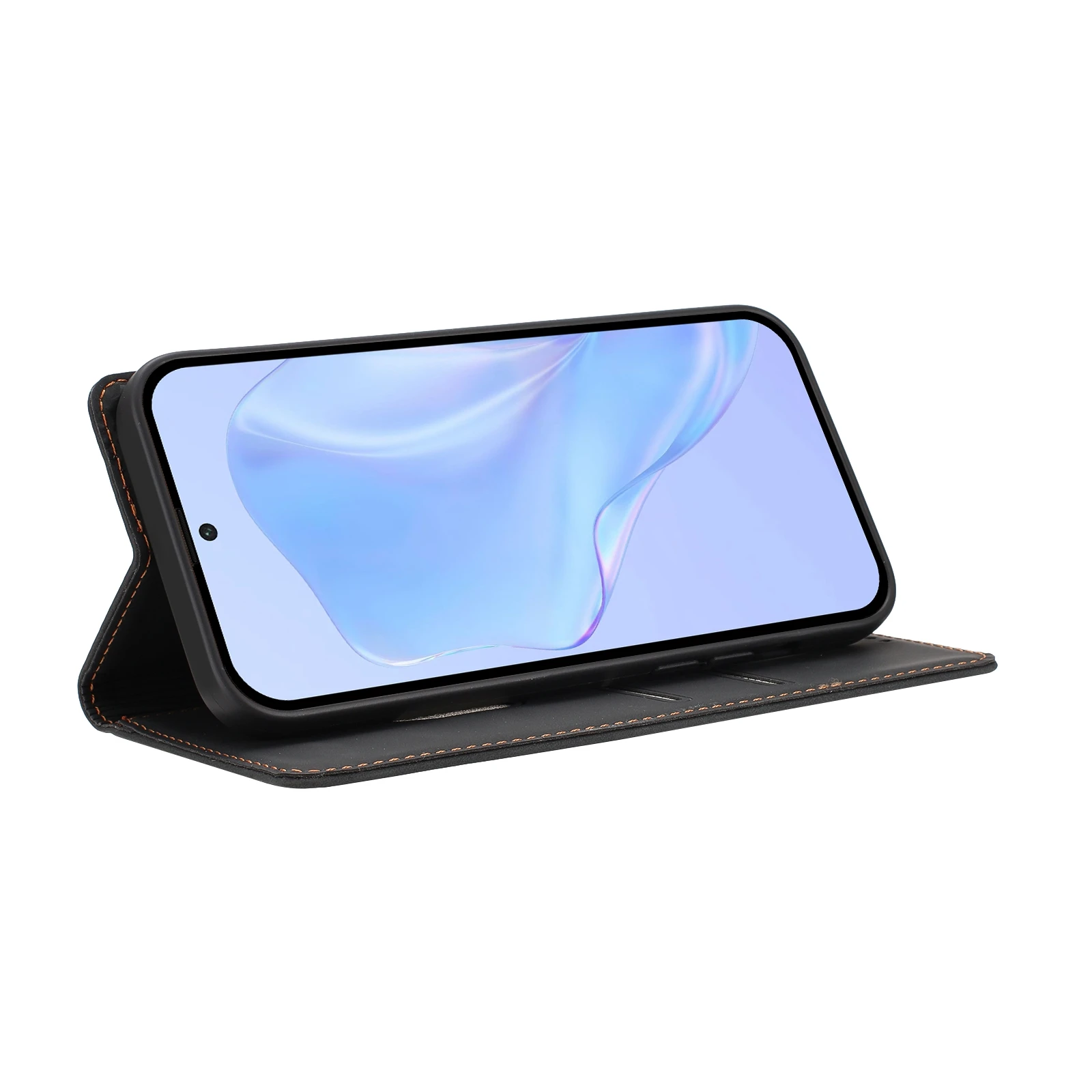 Luxury RFID Blocking Leather Wallet Phone Case with Card Holder and Protective Cover