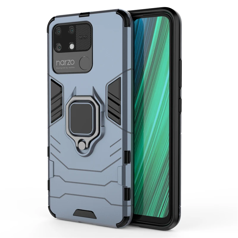 Armor Finger Ring Bumper Shockproof Phone Case Cover