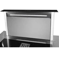 Built in Lifting Range Hood Energy Saving Super Quiet Island Kitchen Cooker Hood Downdraft Black Stylish 1