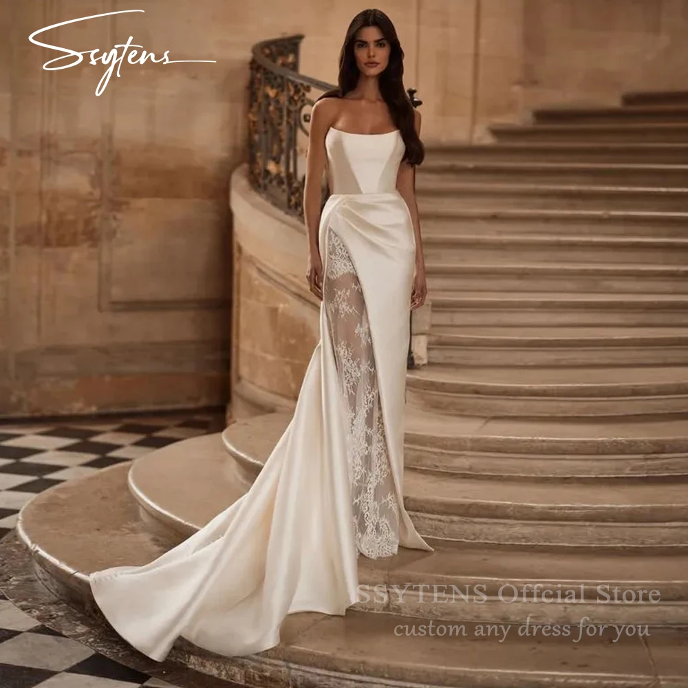 Boho Elegance Floor-Length Satin Dress with Side Slit
