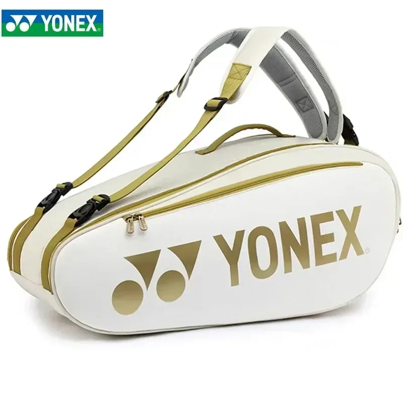Sports Bags Backpacks YONEX Original Badminton Bag Fashions Borsa Per Racchette Da Tennis PU Grande Capacit&agrave; Tenere 12 Racchette Per Allenamento Da Co