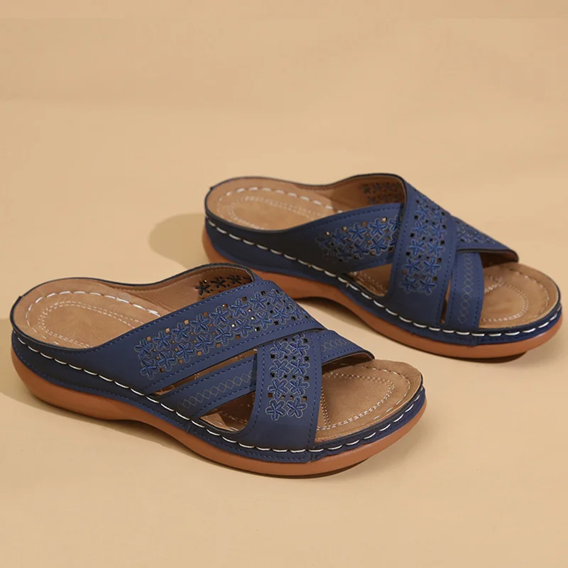 

Women Sandals 2023 Summer Shoes Sandalias Mujer Heels Sandals With Wedges Shoes For Women Soft Bottom Summer Footwear Flip Flops