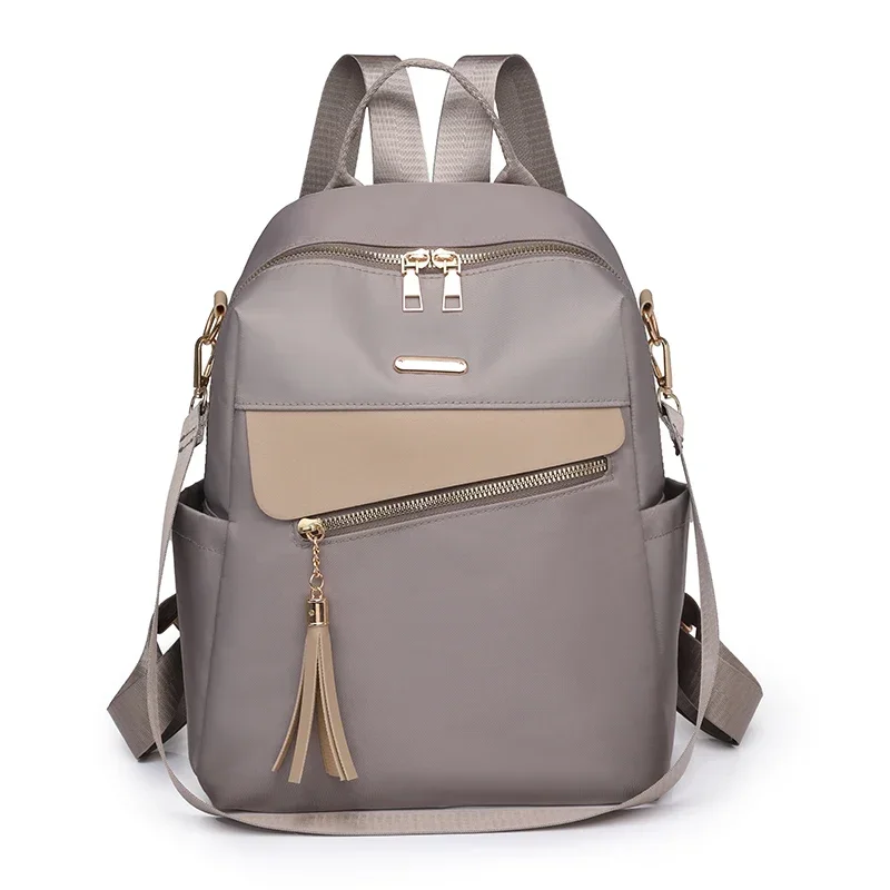 thumbnail image 1 of Bolso de hombro de nailon con cremallera de gran venta, práctico y de alta calidad para mujer, mochila de viaje de ocio de gran capacidad 2024, 1 of 5