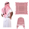 New Arab Shemagh Muslim Keffiyeh Head Wrap Tactical Desert Head Neck Scarf Military Shawl Arabic Scarf Headwear with Agal Rope