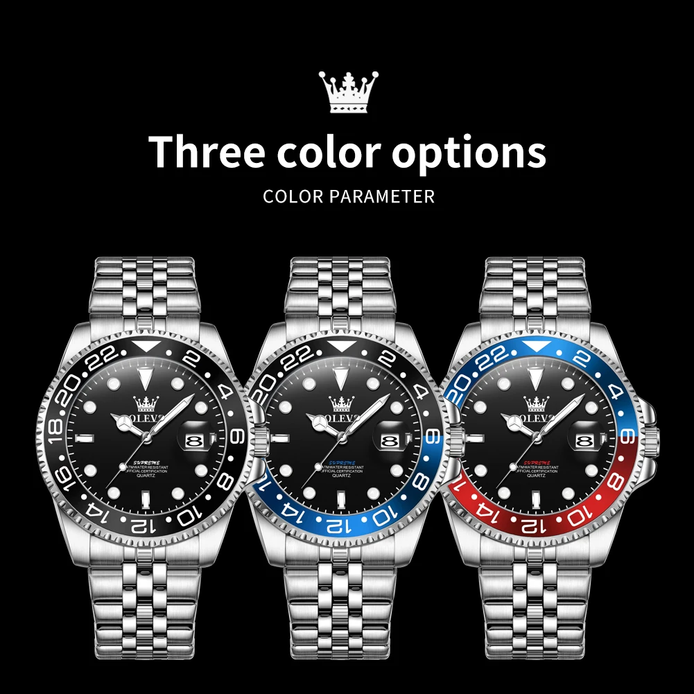 OLEVS 5657 Watch For Men Original Fashion Luxury Date Sport Business Quartz Wristwatches Top Brand  Big Dial Waterproof Luminous