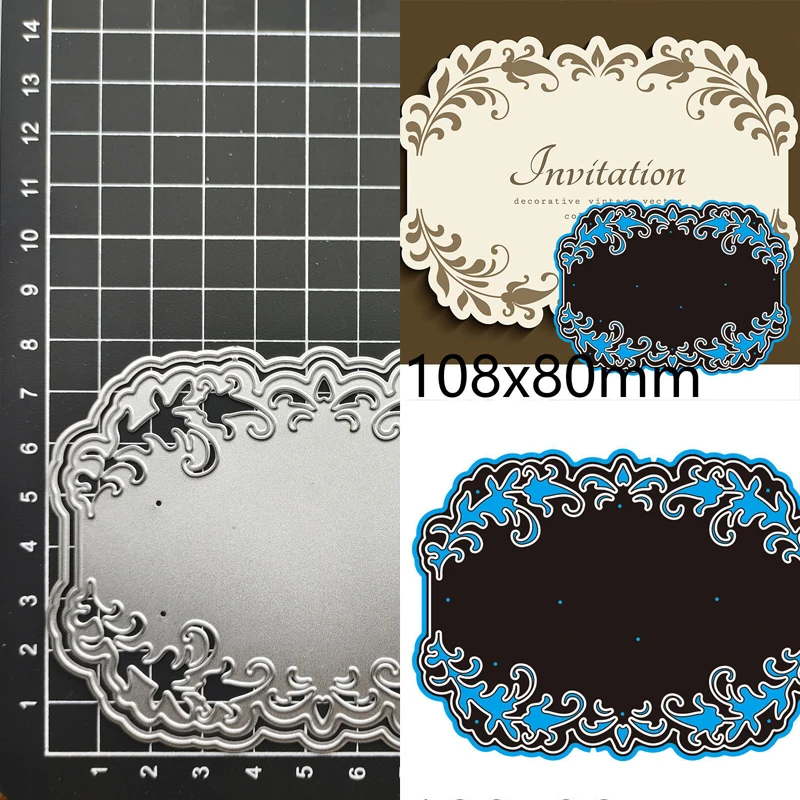 

Leaf Lace Frame Metal Cutting Die Stencil for DIY Scrapbooking Album Paper Card Decor Craft Embossing Die