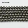 Wholesale Natural 6mm 8mm 10mm Pyrite Round Loose Beads For Jewelry Making DIY Bracelets Necklace Strand Gift 4