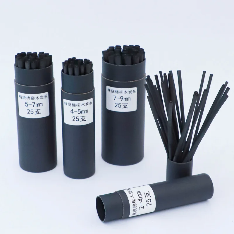 Cotton willow wood charcoal strip sketch drawing charcoal pen art strip pen can be