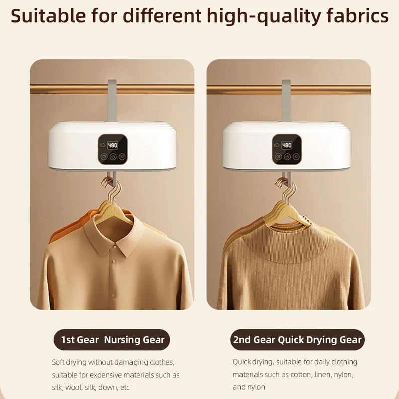 600W Folding Drying Machine,Remote Control Timing Portable Dryer,Household Small Folding Dryer,Folding Clothes Dryer 110V220V 5