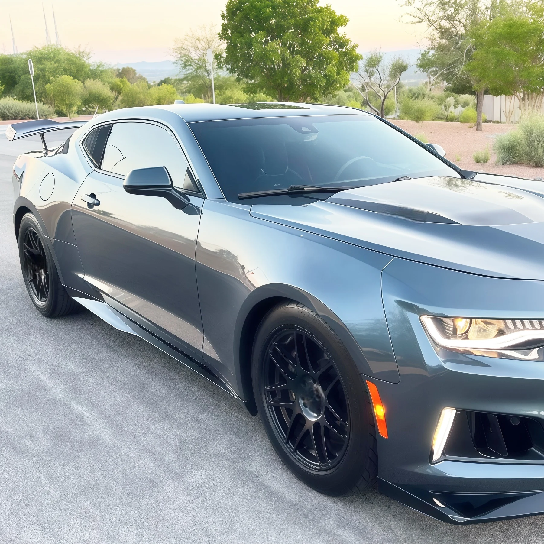 쉐보레 카마로 LT LS RS SS 2016-2024 카본 파이버/글로시 블랙 자동차 사이드 스커트 부품 바디 키트 스포일러 디퓨저 스플리터